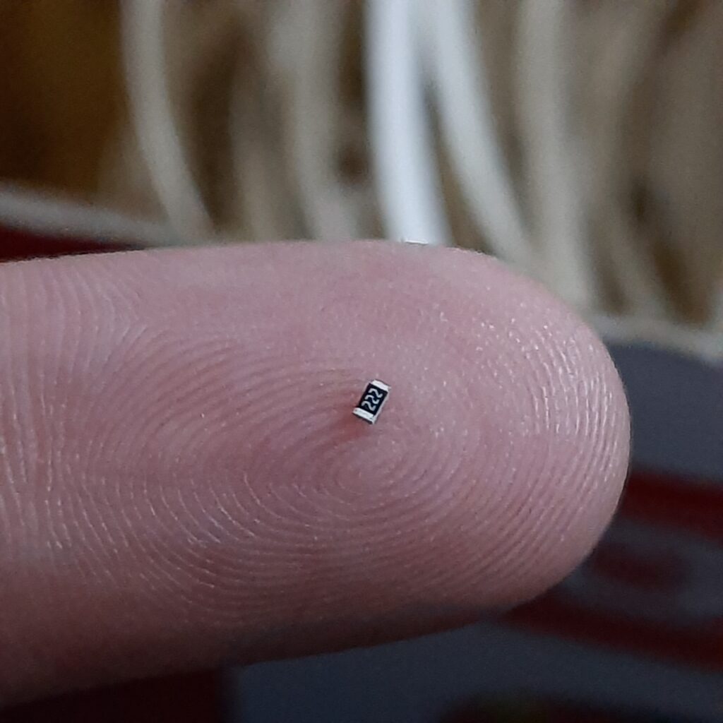 Size of 0403 resistors